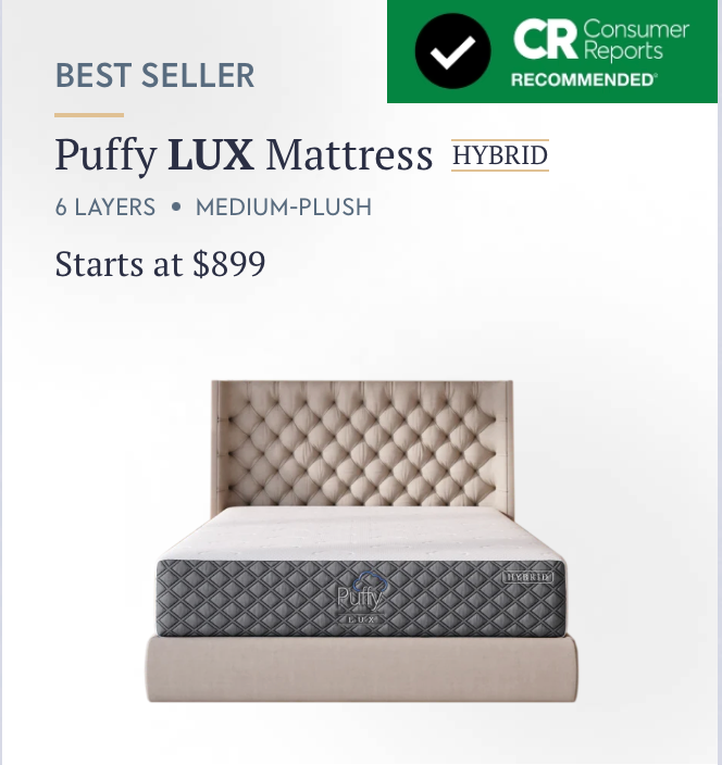 Puffy LUX Mattress