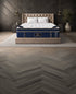 Puffy Legacy Hybrid Mattress front view in a bedroom