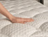 Close-up of the Puffy Legacy hand-tufted TENCEL and silk cover