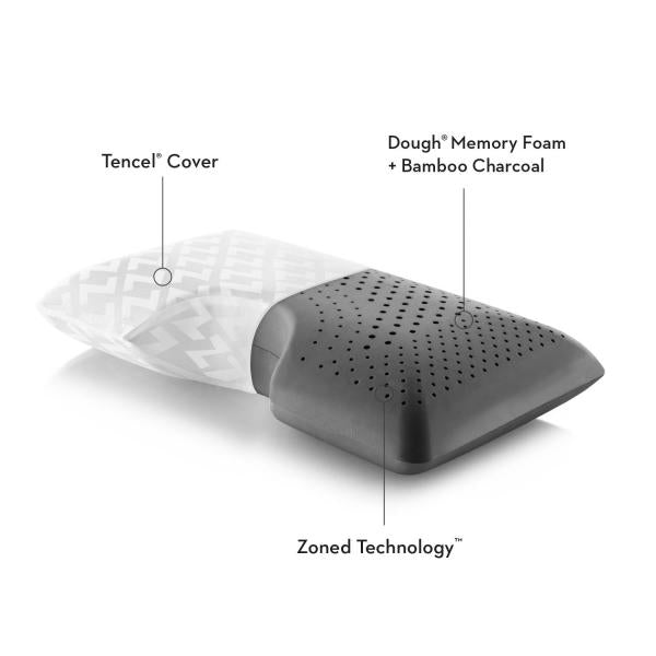 Pillow - Z Shoulder Zoned Dough® - Charcoal - Spine Align